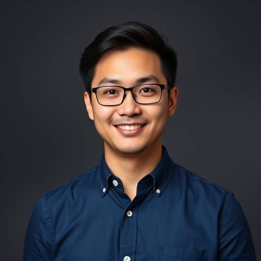 Portrait of David Chen, Lead Editor at Aurora Studios.