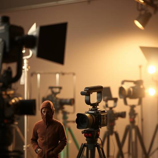 Selection of professional film and video equipment available for rent, including cameras, lights, and sound gear.