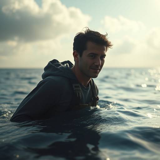 Still image from a documentary about ocean conservation.