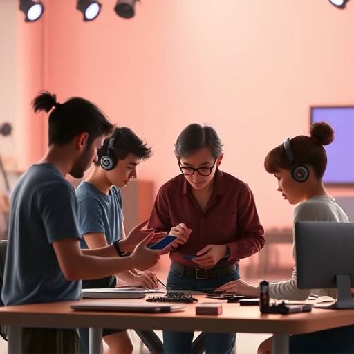 Team of animators collaborating on a 3D animation project.